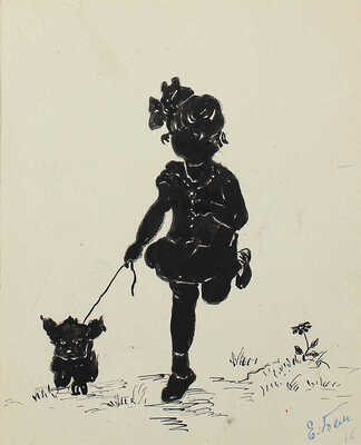 Бём Елизавета Меркурьевна. Девочка с собакой 